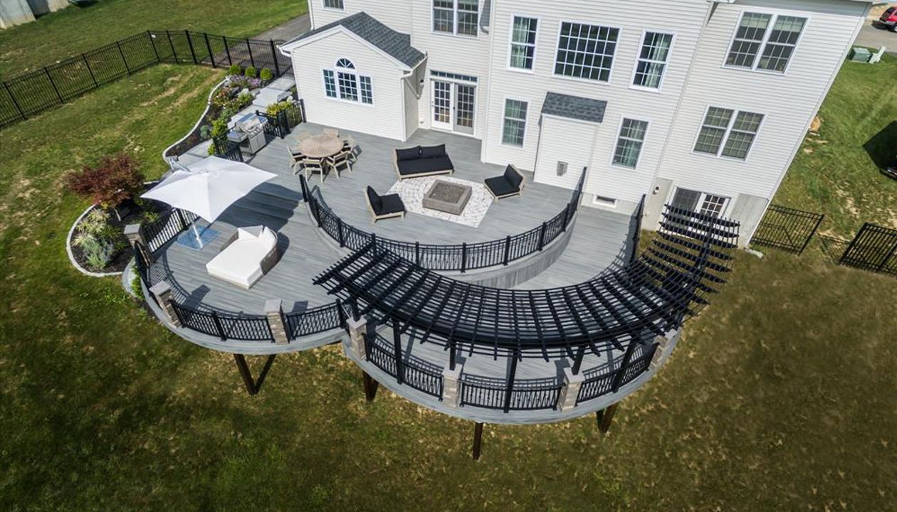 Trex Island Mist deck in Flemington NJ