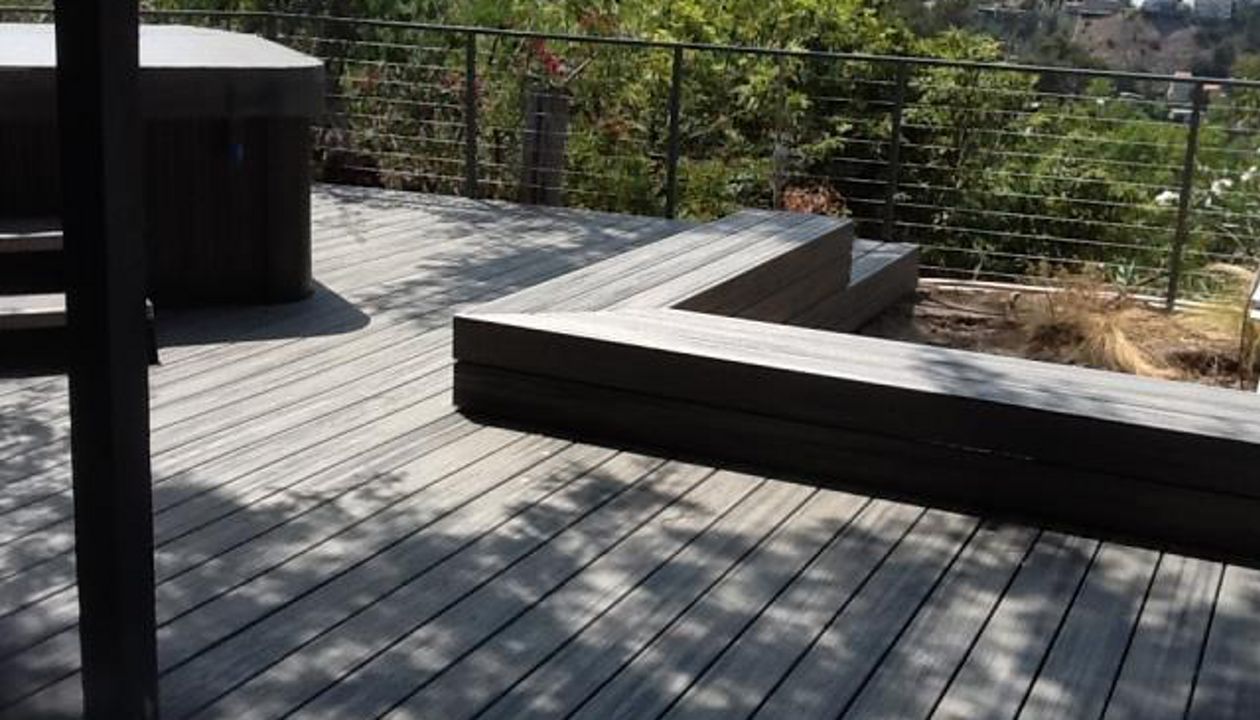 Trex Island Mist deck in L.A.