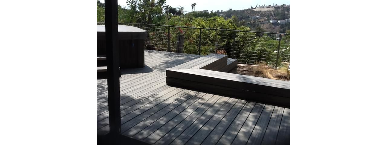 Trex Island Mist deck in L.A.