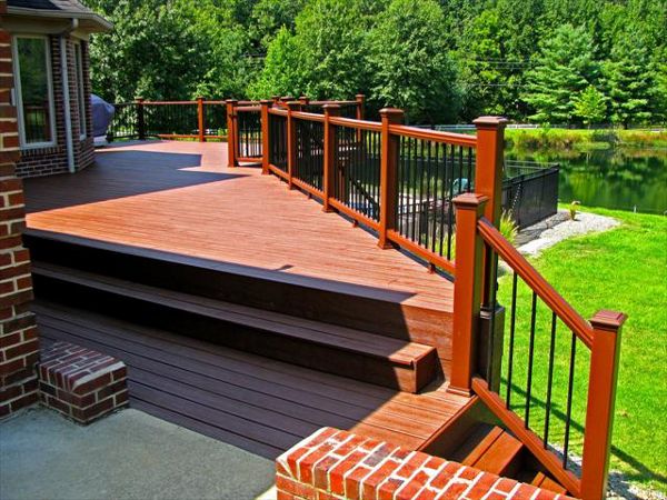 Trex Transcend Deck &amp; Railing in Fire Pit in Southern Indiana