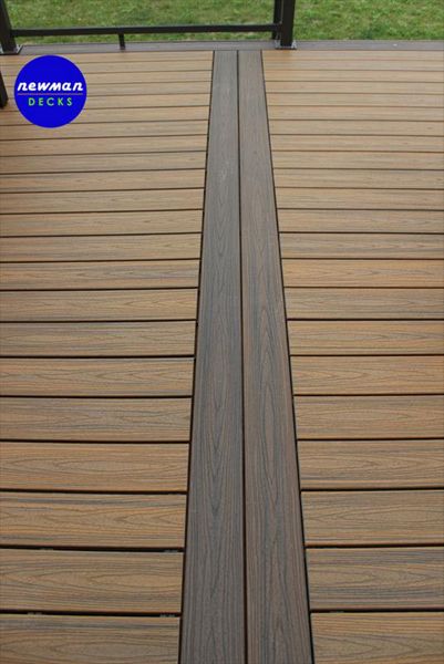 Newman Decks Trex composite with Aluminum Glass Railings