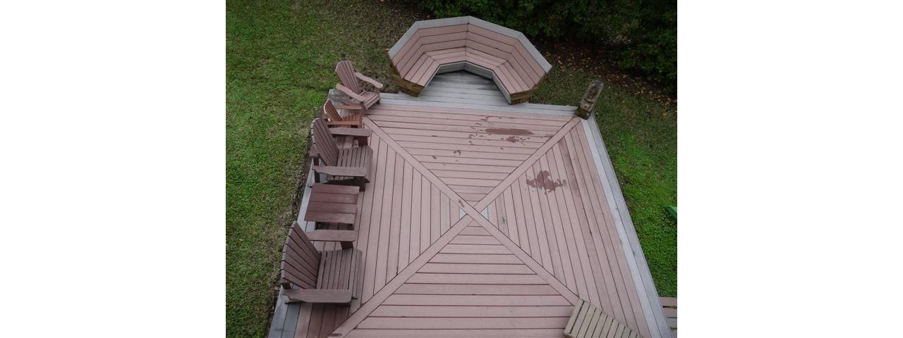 Ornate Decking Layout and Built-in Benches