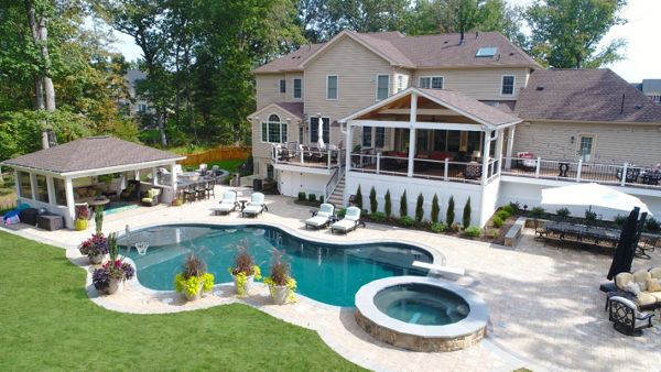 Trex Transcends Decks, Open Porch, Pavilion, Patio, & Custom Pool