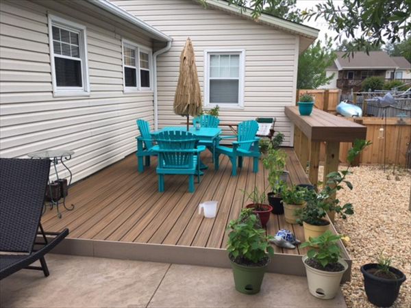 Trex Transcend Havana Gold deck in Oak Island, NC