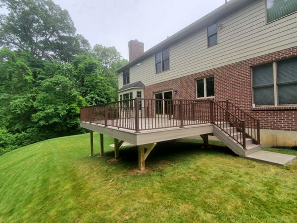 Rocky harbor w/ bronze rail