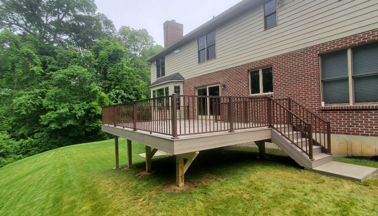 Rocky harbor w/ bronze rail