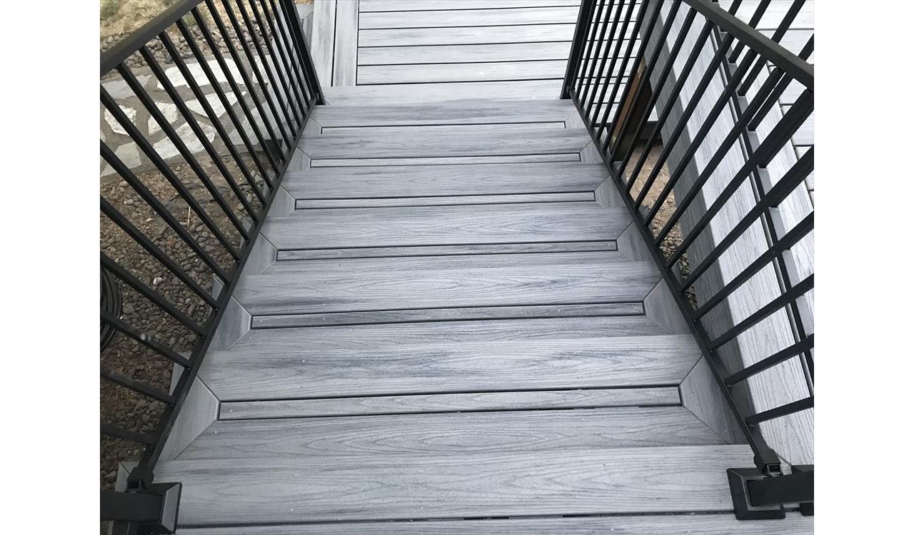 Island Mist custom stairs. Portland Oregon