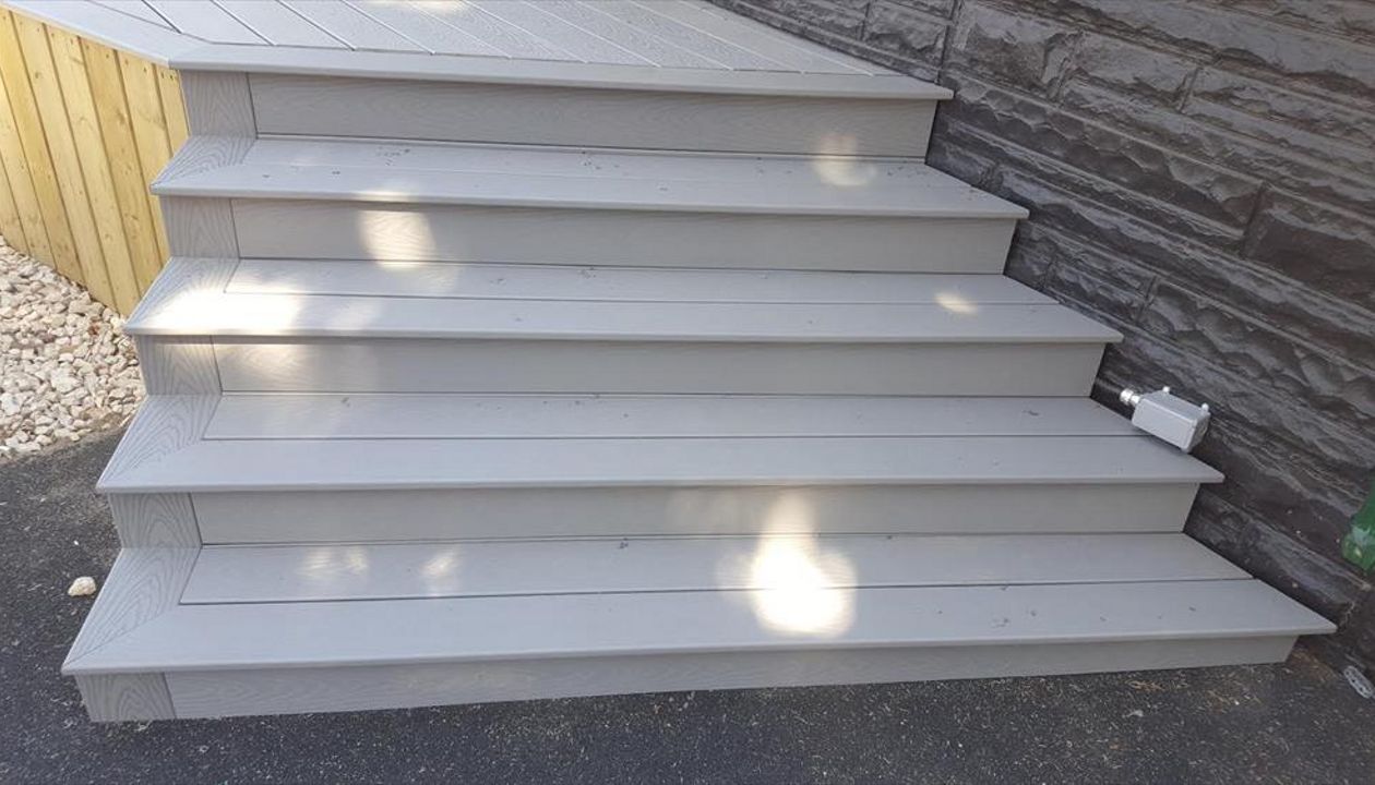 Custom Angled Steps to front entry