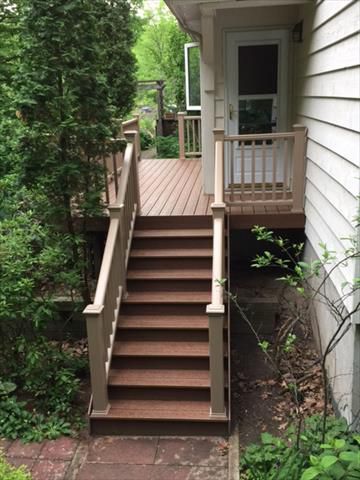 Tree House Deck & Stair; Rope Swing Railing