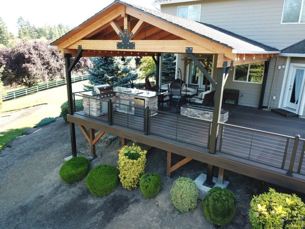 Trex Spiced Rum deck in Ridgefield, WA