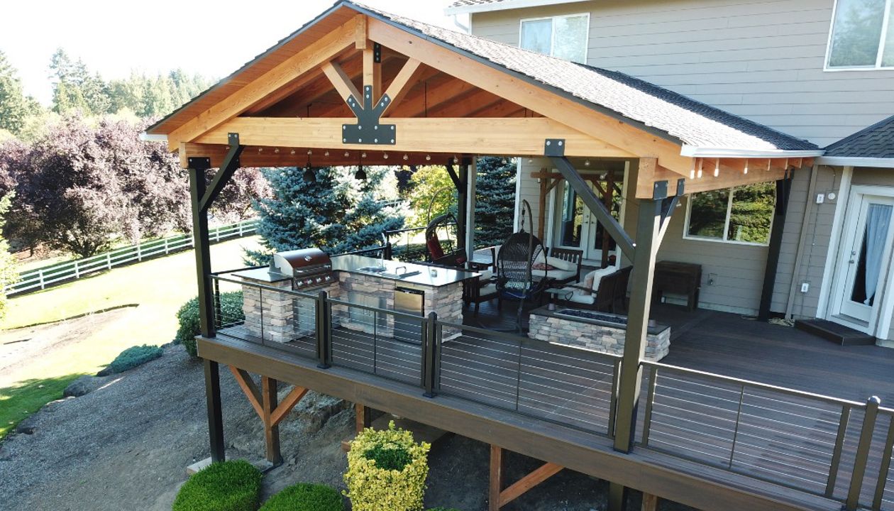 Trex Spiced Rum deck in Ridgefield, WA