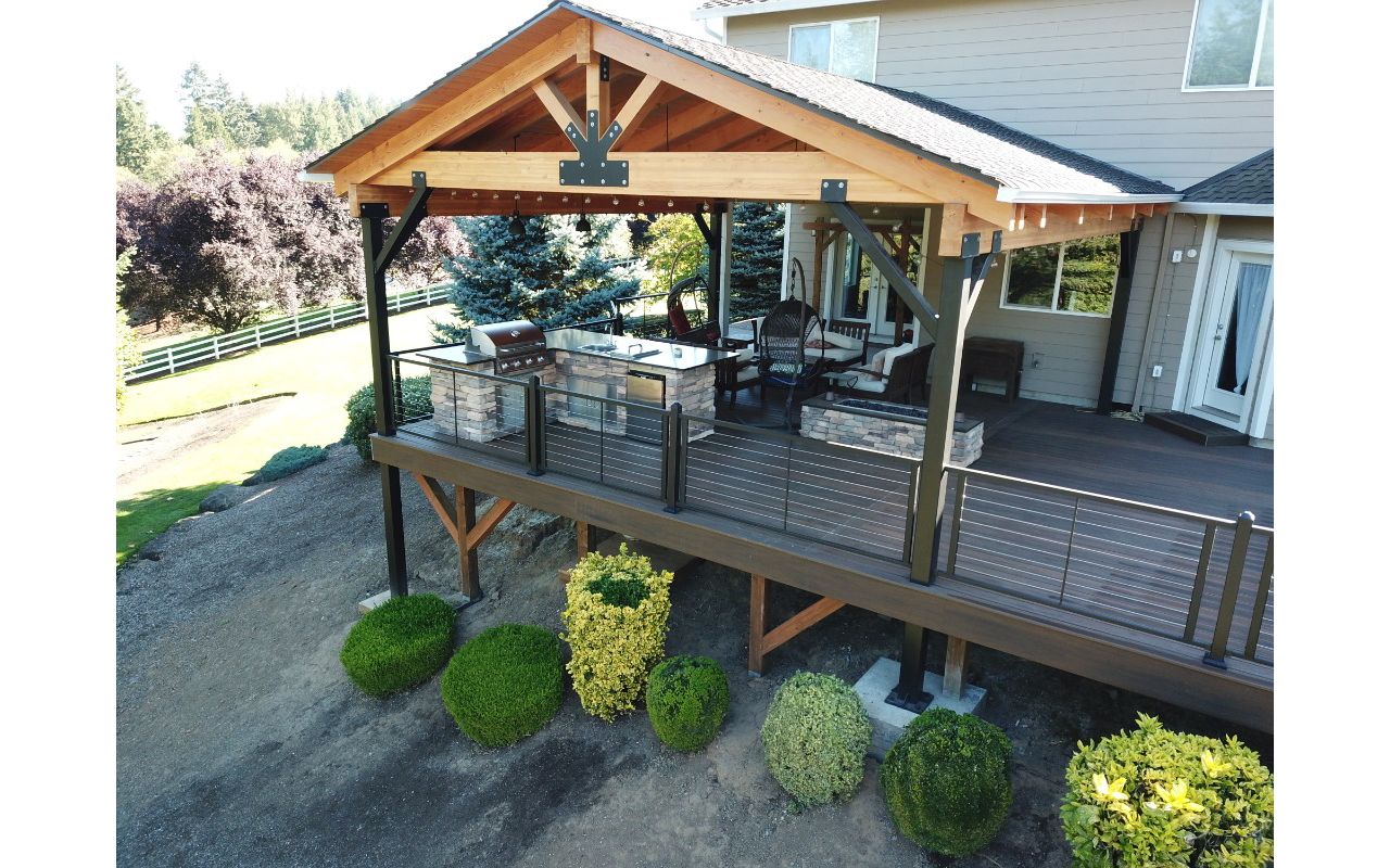 Trex Spiced Rum deck in Ridgefield, WA