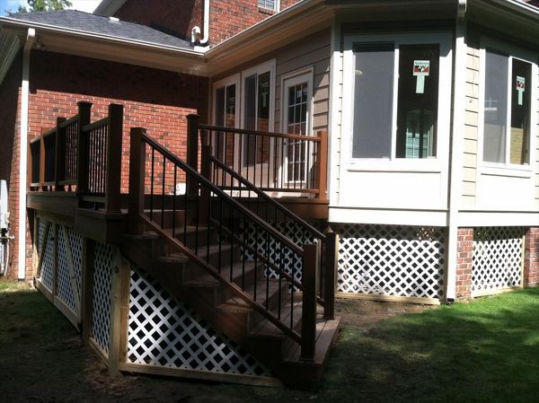 The combination of Trex Transcend decking and Trex Railing took this new deck to a new level.