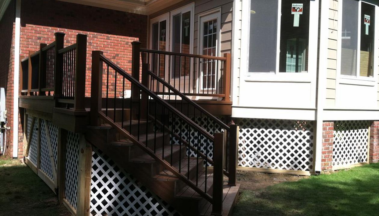 The combination of Trex Transcend decking and Trex Railing took this new deck to a new level.