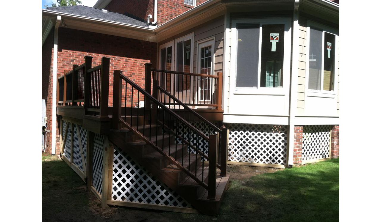 The combination of Trex Transcend decking and Trex Railing took this new deck to a new level.
