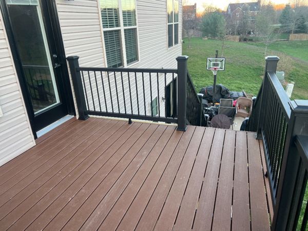 20x12 Saddle with 15 Steps Black Rail