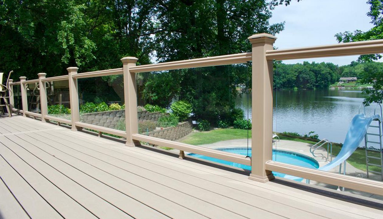 Rope Swing Transcend railing and decking.
