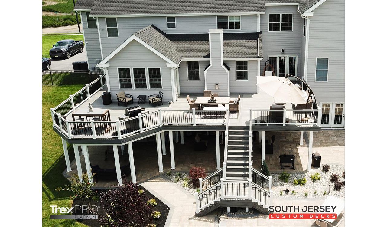 Trex Rain Escapes lets you enjoy your outdoor living experience. Beautiful project built in Moorestown New Jersey.