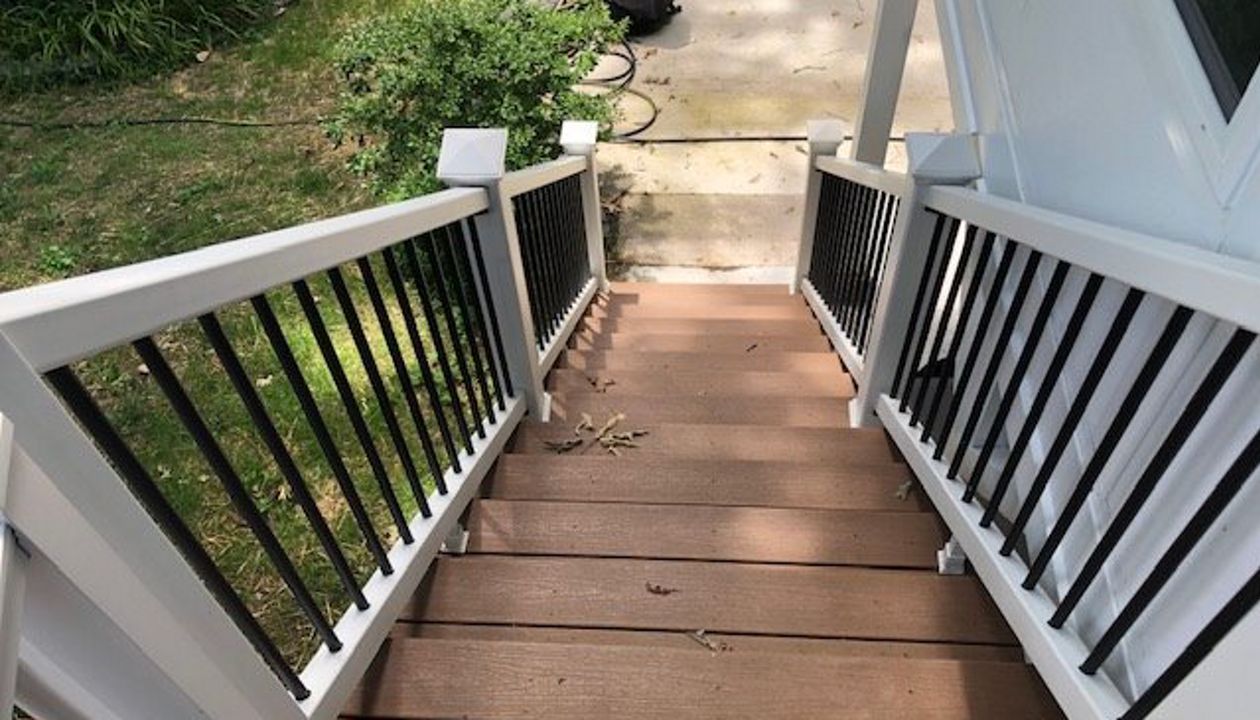 Trex Enhance Basics Beach Dune stairs are safe & slip resistant