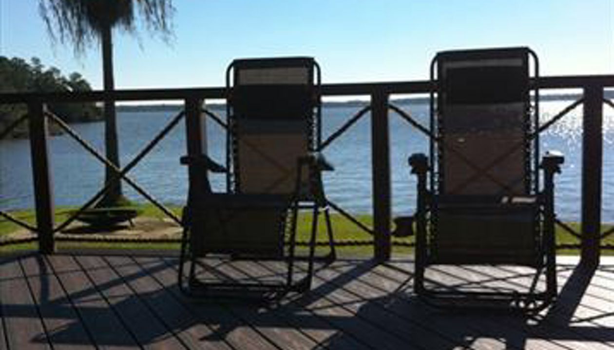 Lava Rock Trex Deck in Crosby Texas