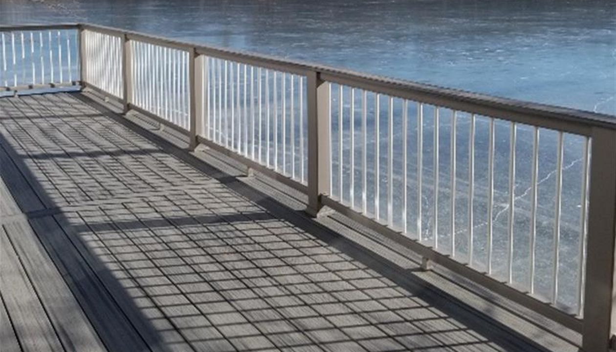 Trex Transcend Island Mist Decking With Hidden Fasteners