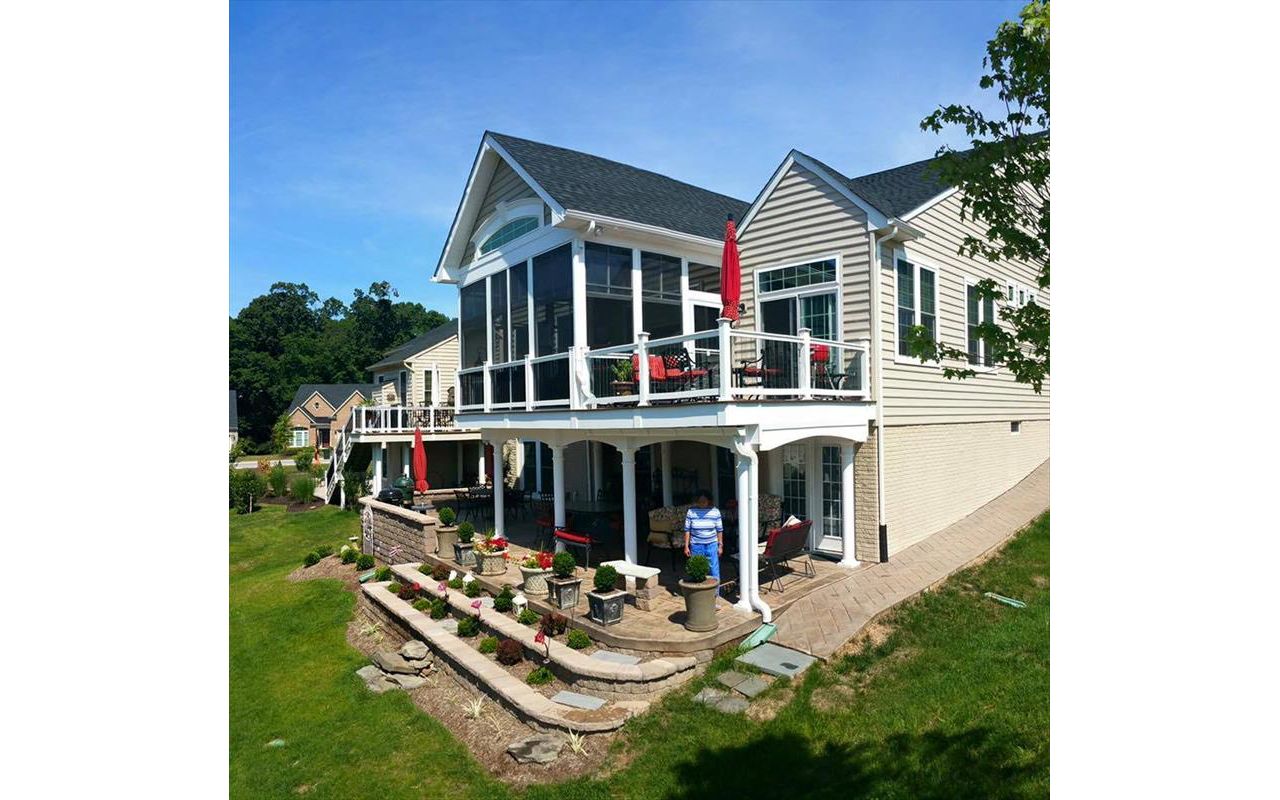 Gorgeous completed Trex Porch and Deck