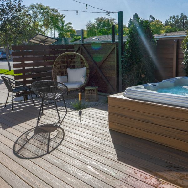 Trex Hot tub deck