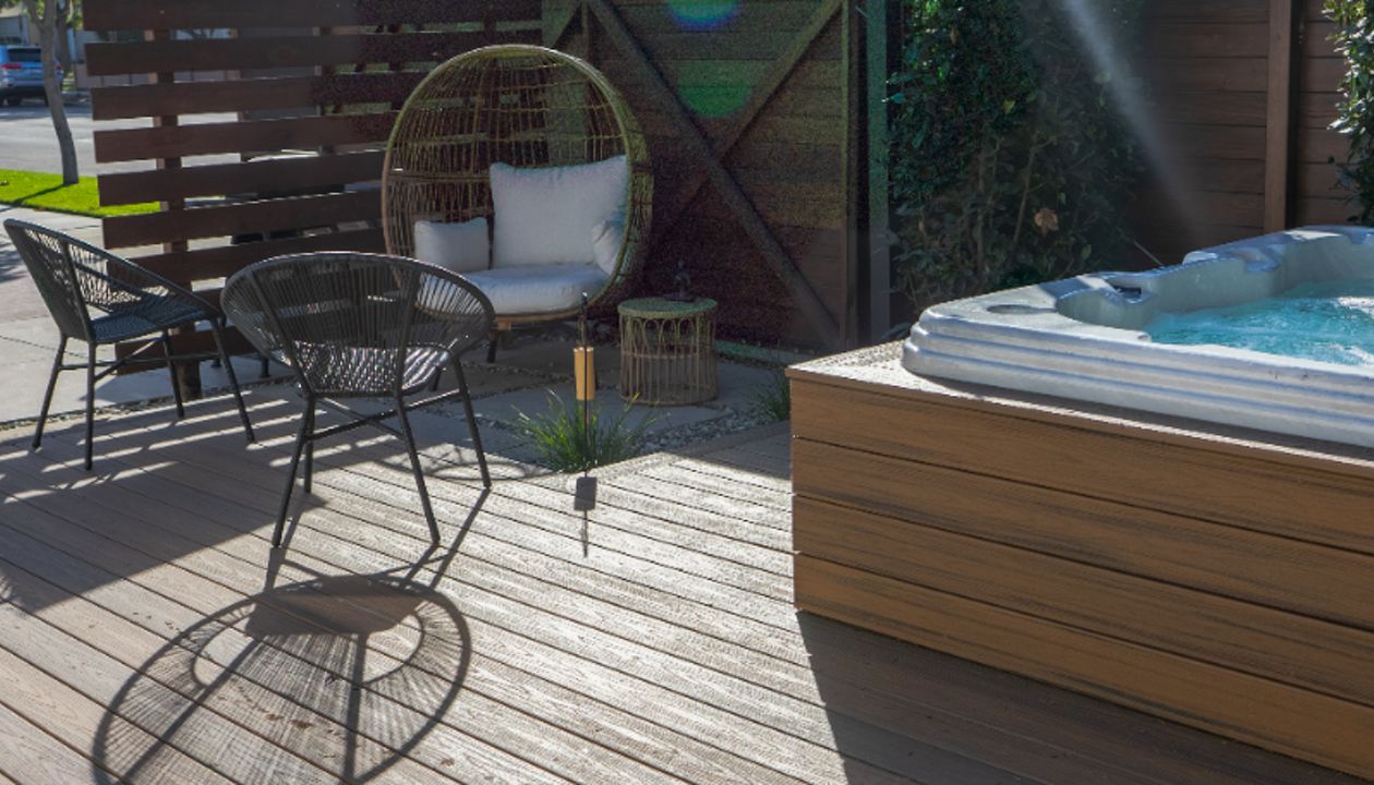 Trex Hot tub deck