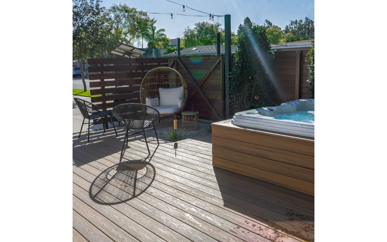 Trex Hot tub deck