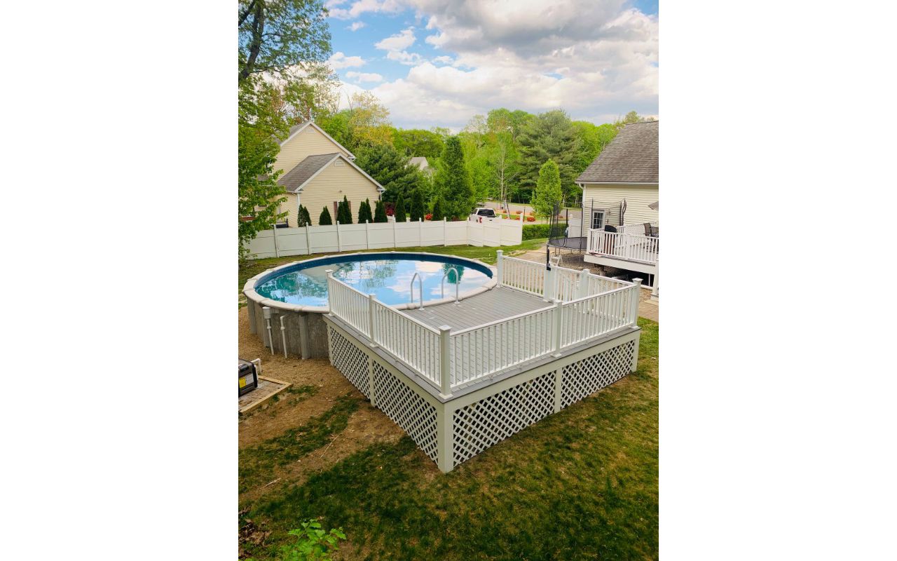 Pebble Gray Select 14x14 pool deck