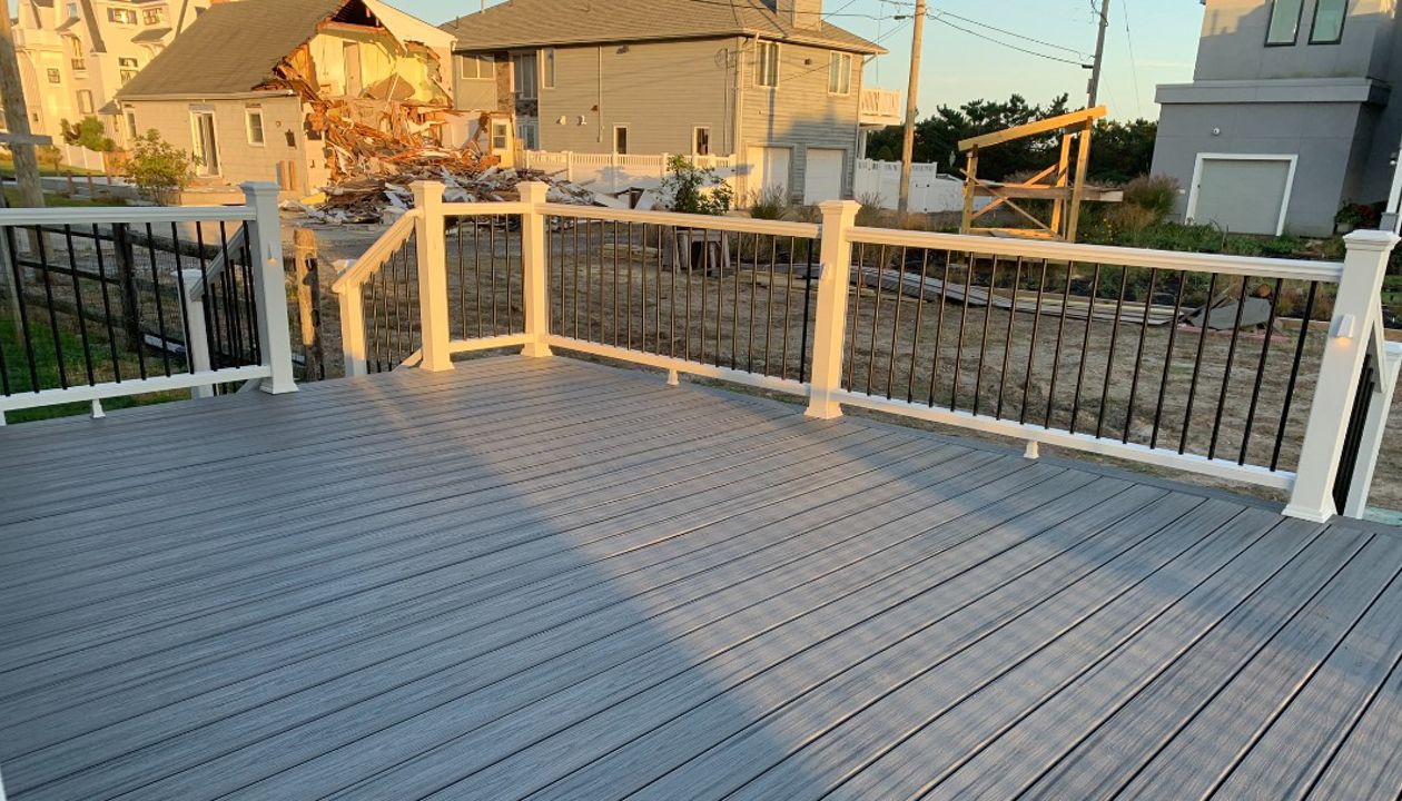 Brigantine, NJ; Island Mist with Classic White Rails