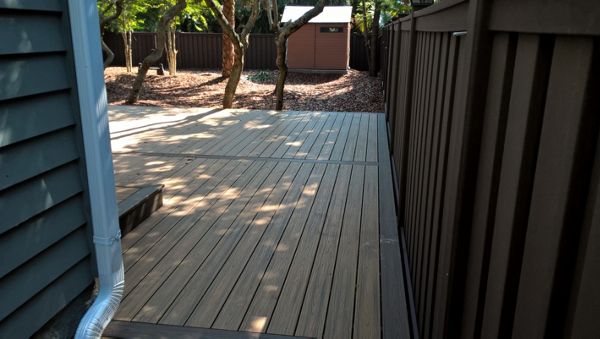 This was a nice Trex deck rebuild and Trex fence