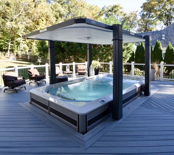 Trex Island Mist Decking - Swim Spa
