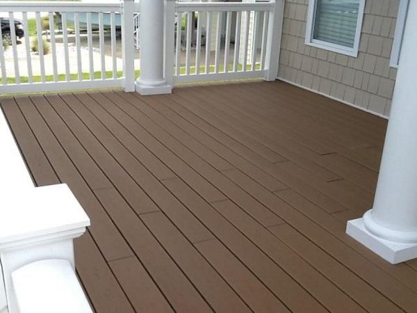 Trex Beach Dune porch has great area to look at the sound