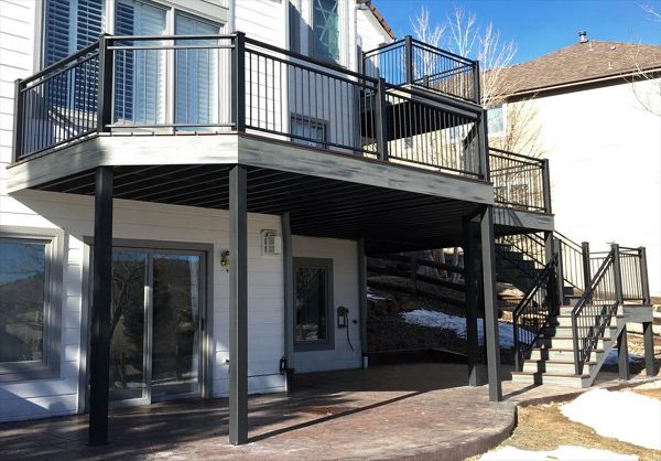 Island Mist decking and facsia, Trex Elevations