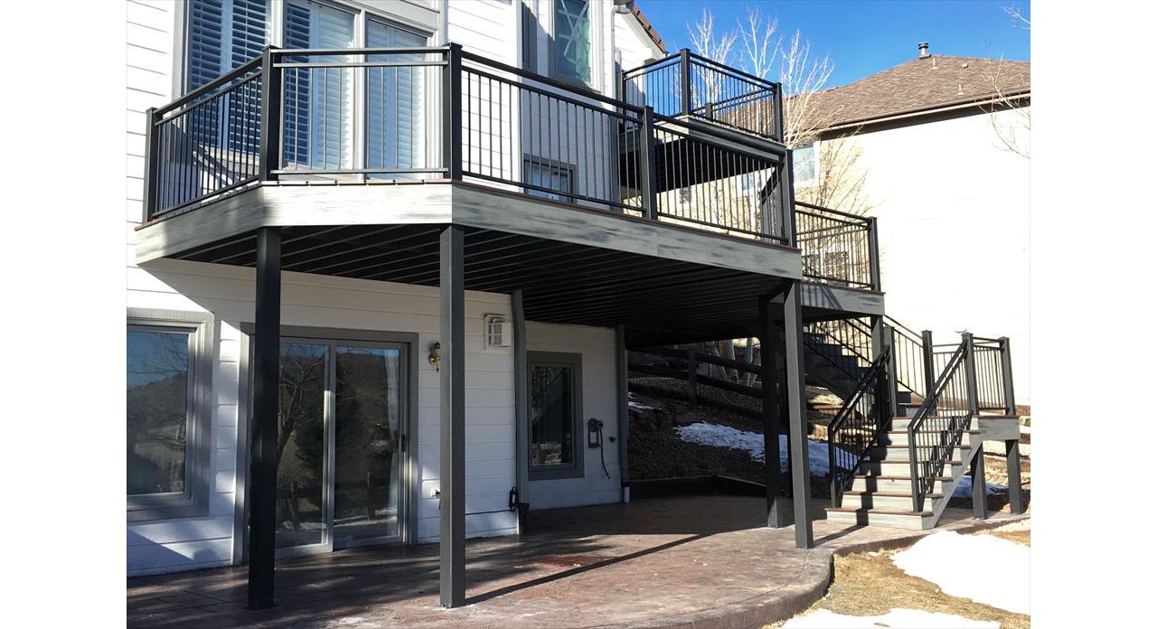 Island Mist decking and facsia, Trex Elevations