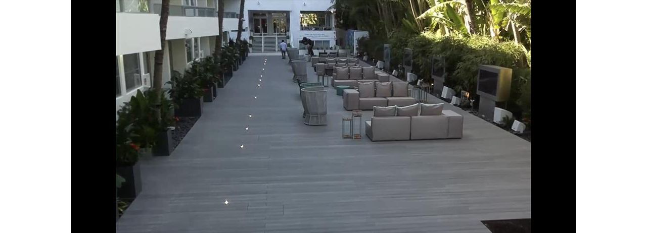 Trex Transcend Tropical Island Mist deck; Miami Beach, FL