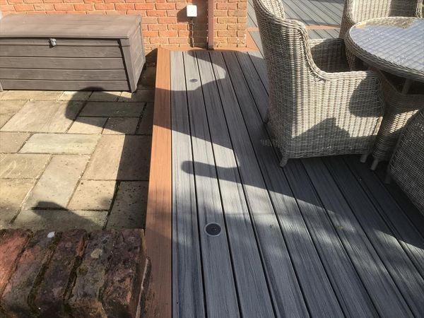 New deck with bat friendly Solar lighting