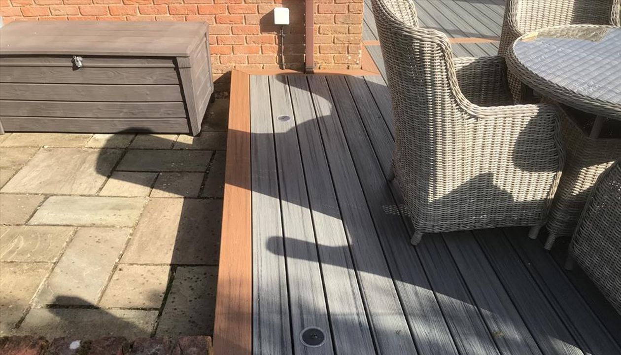 New deck with bat friendly Solar lighting