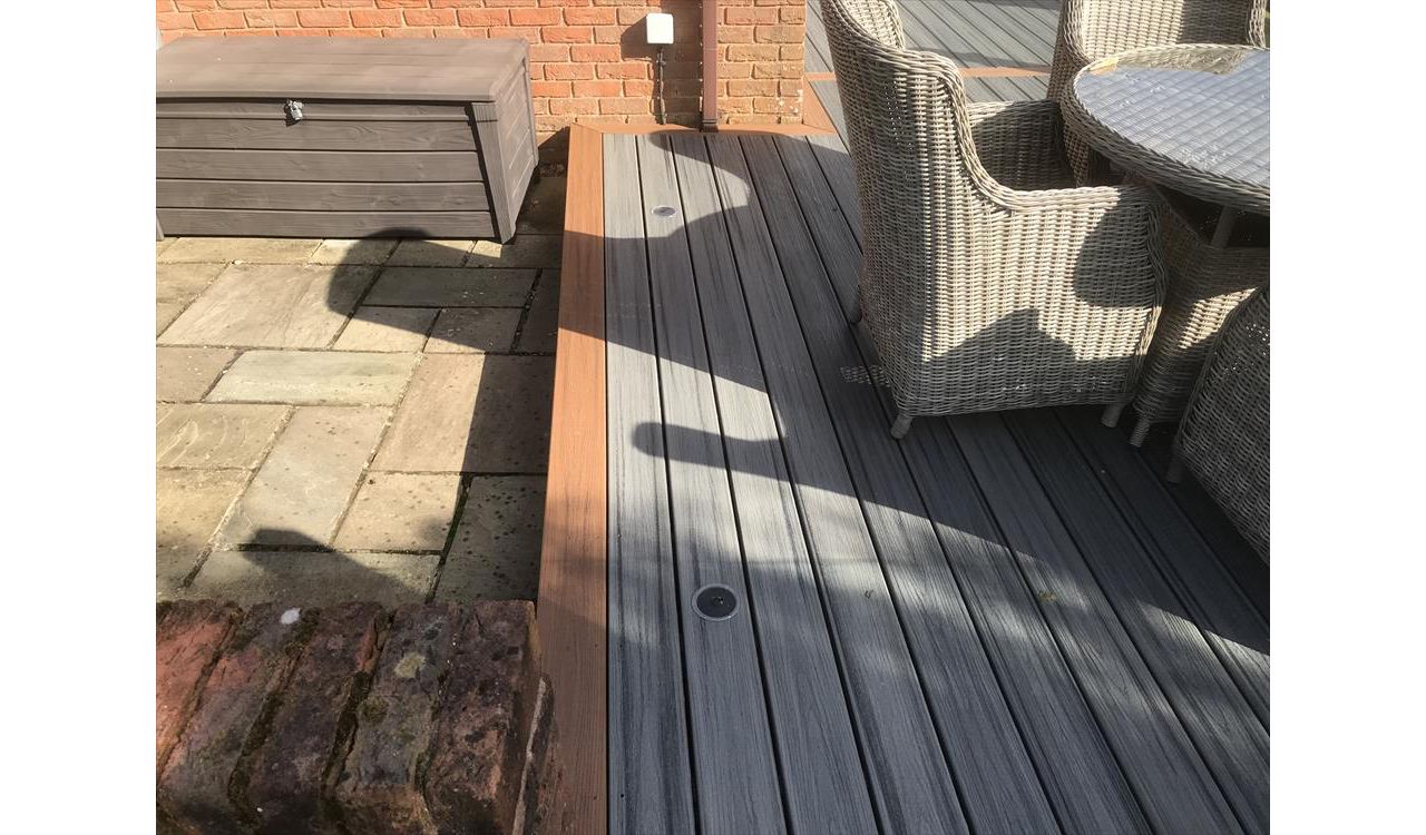New deck with bat friendly Solar lighting