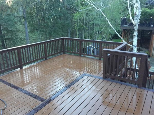 Saddle accent with woodland brown trim and chocolate color rails