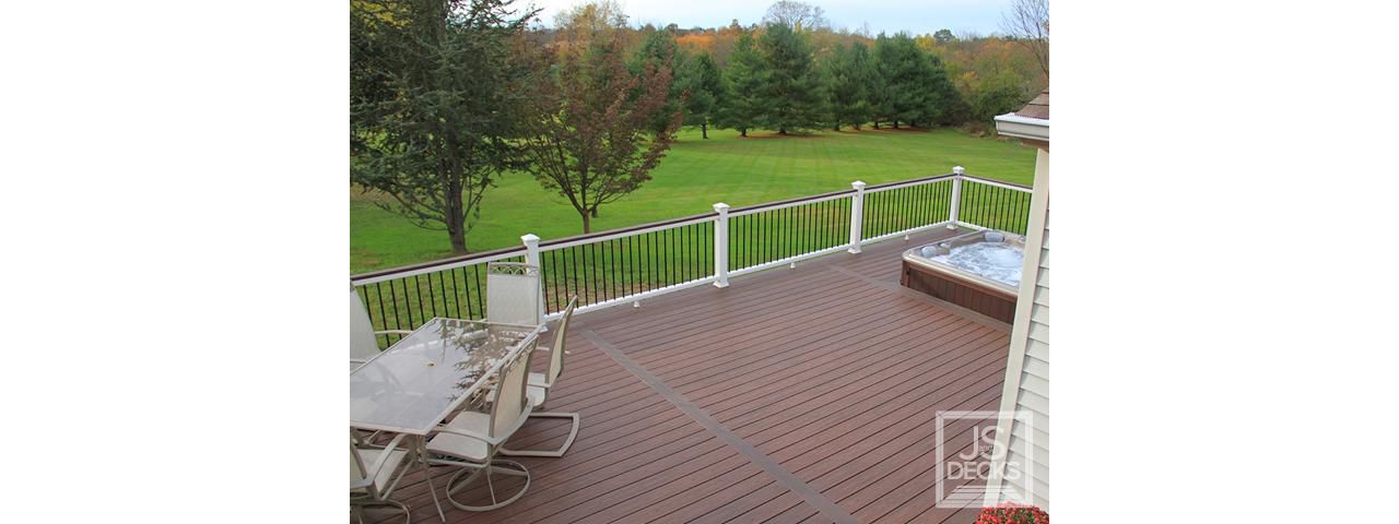 Beautiful view with Transcend decking and railing