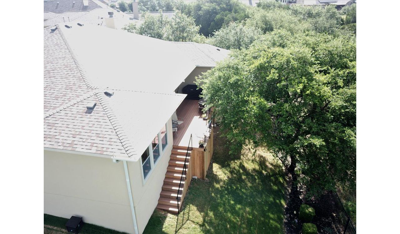 Custom Trex Transcend Tiki Torch deck in Austin, TX
