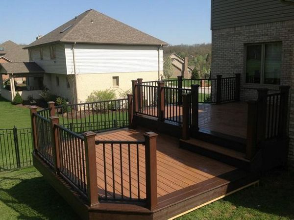 Tiki Torch with Signature railings