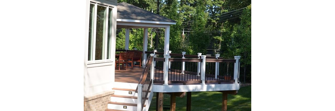 Trex Custom Curved Railing in Algonquin