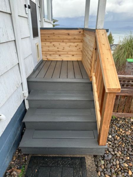 Clam Shell decking and fascia
