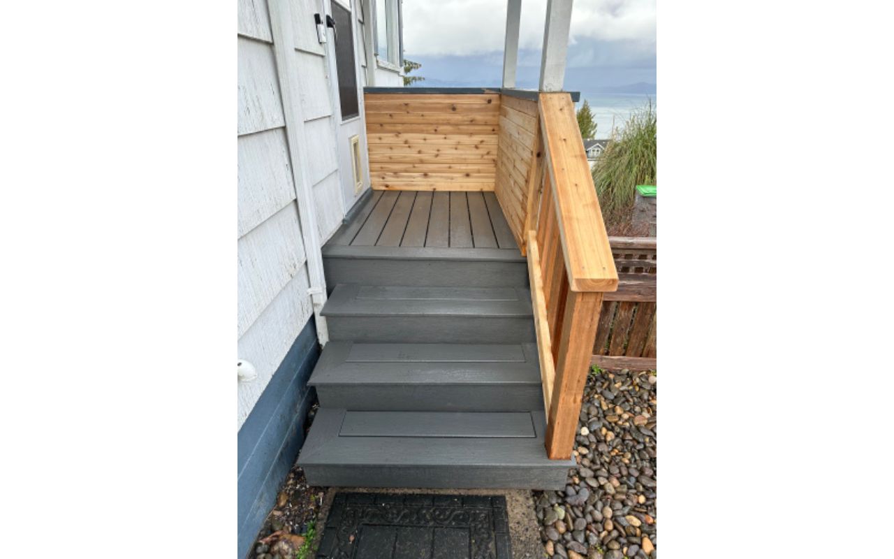 Clam Shell decking and fascia