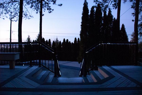 Geometric Stairway Down to the Pool