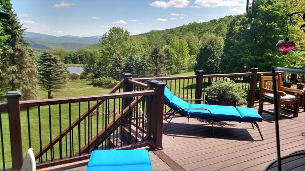 Trex Transcend multi-level deck in Andes, NY.