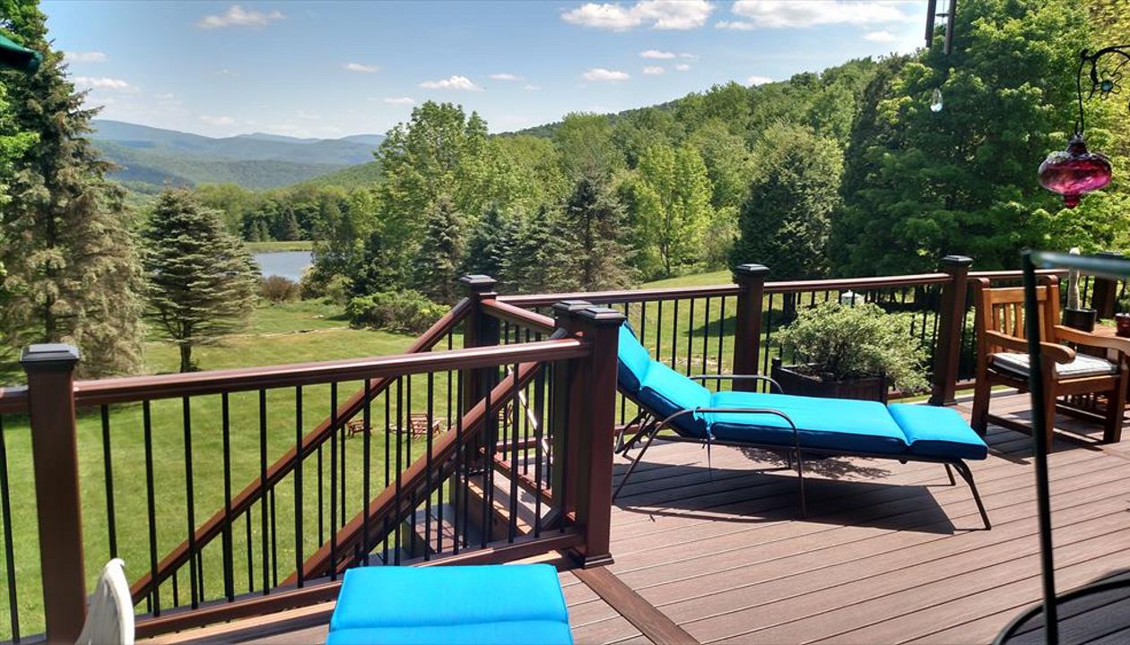 Trex Transcend multi-level deck in Andes, NY.
